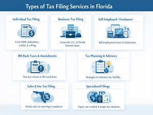 Types of tax filing services in Florida